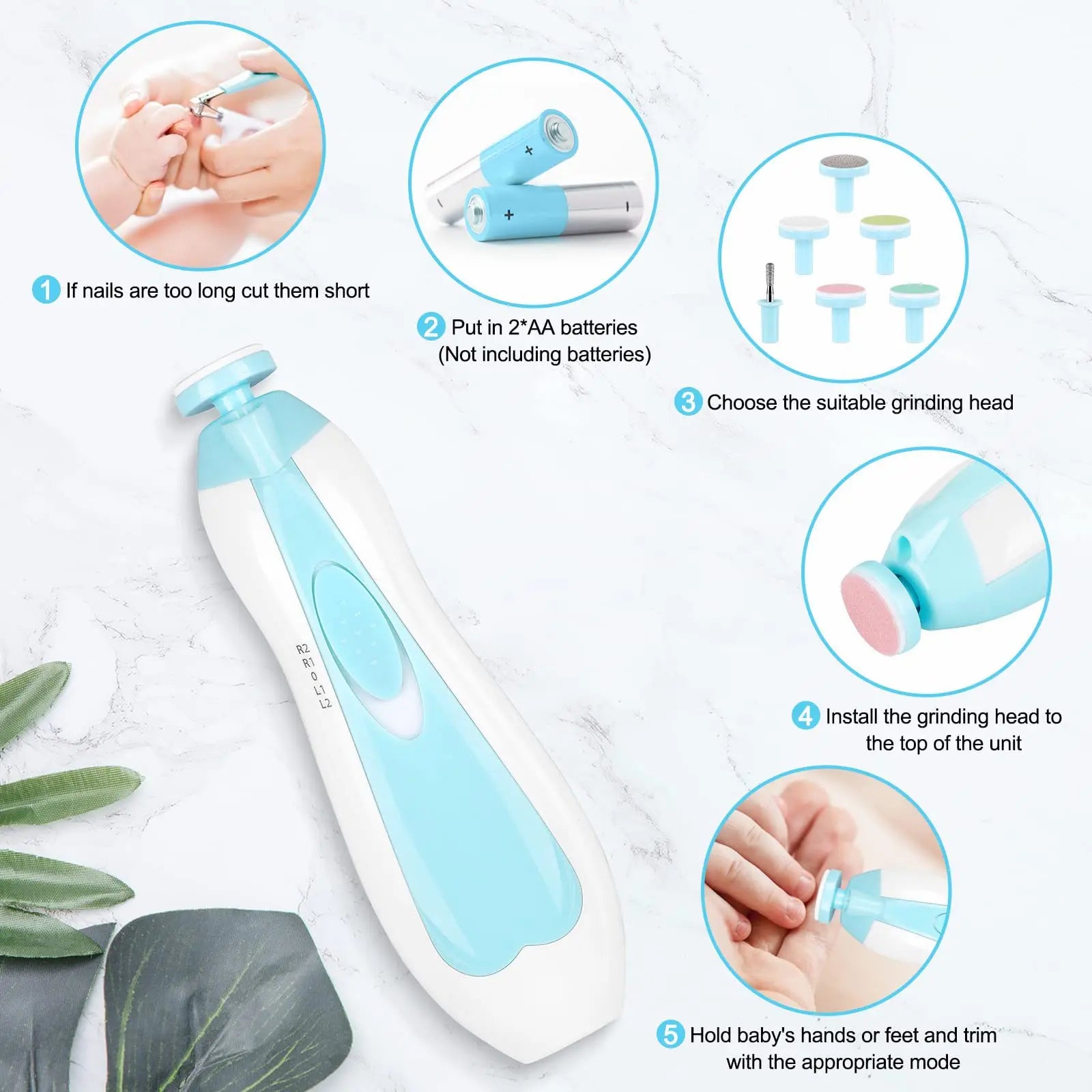 Baby Electric Nail Trimmer Set